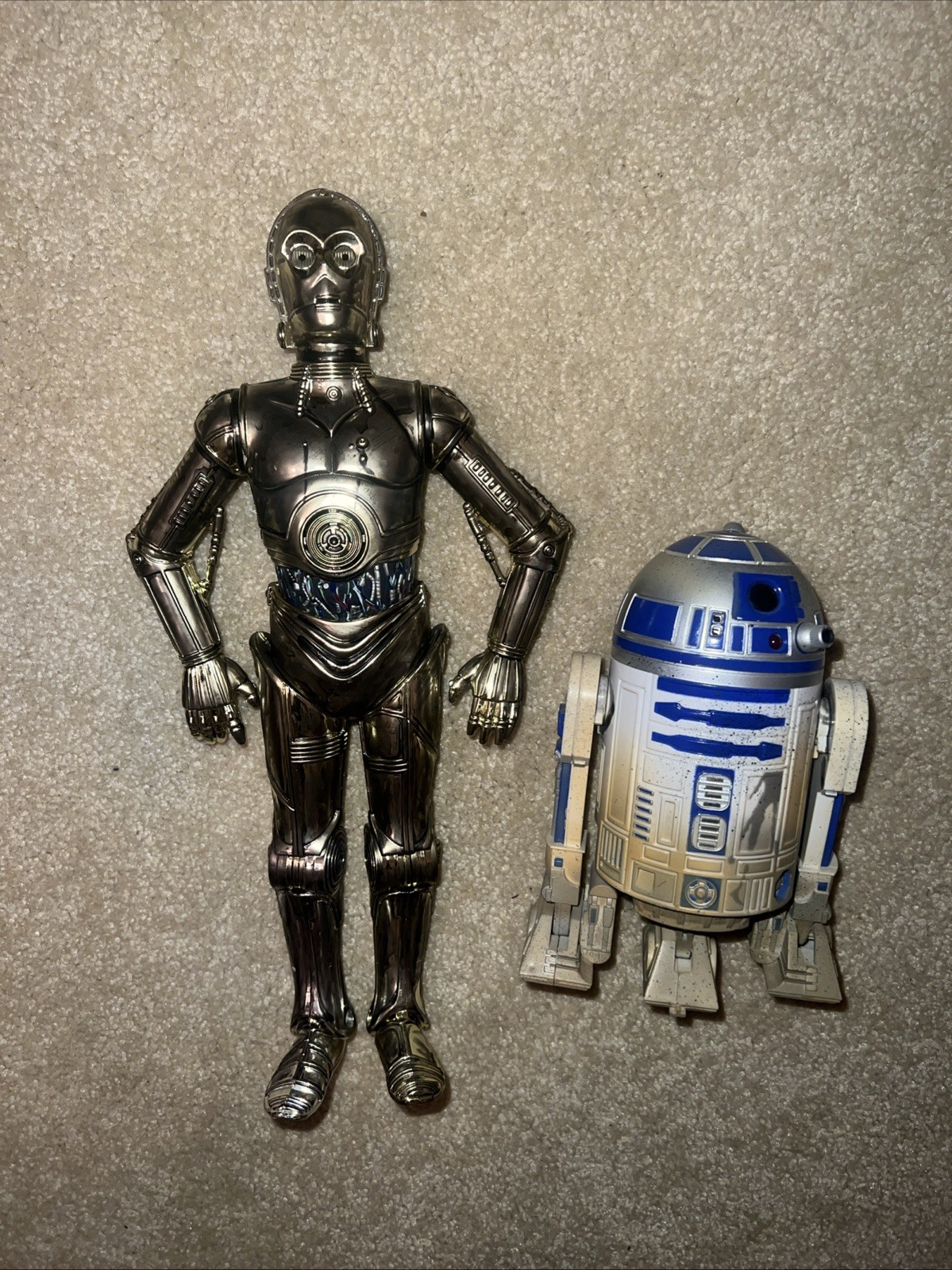 Star Wars Action Collection 1/6 Scale C-3PO & R2-D2 2 Pack 12″ Figure Lot 1997