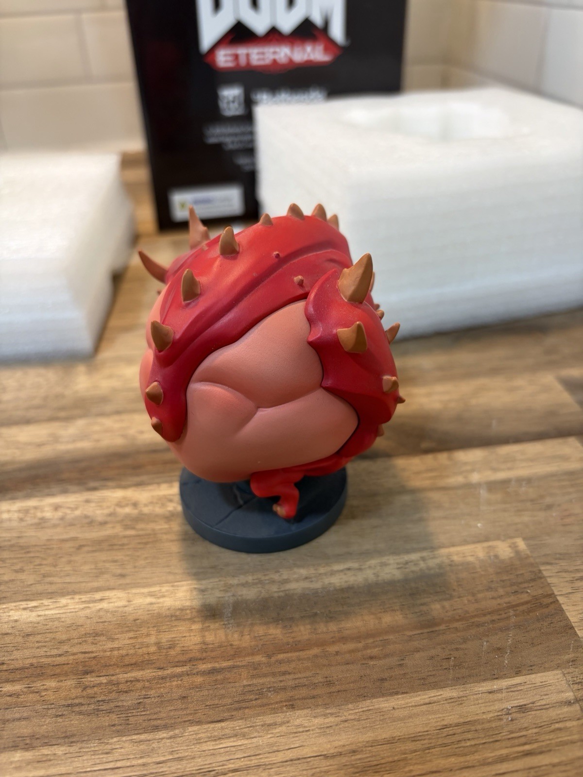 Doom Eternal Cacodemon Mini Figure & Sticker Official 3″ Demon Statue Figurine