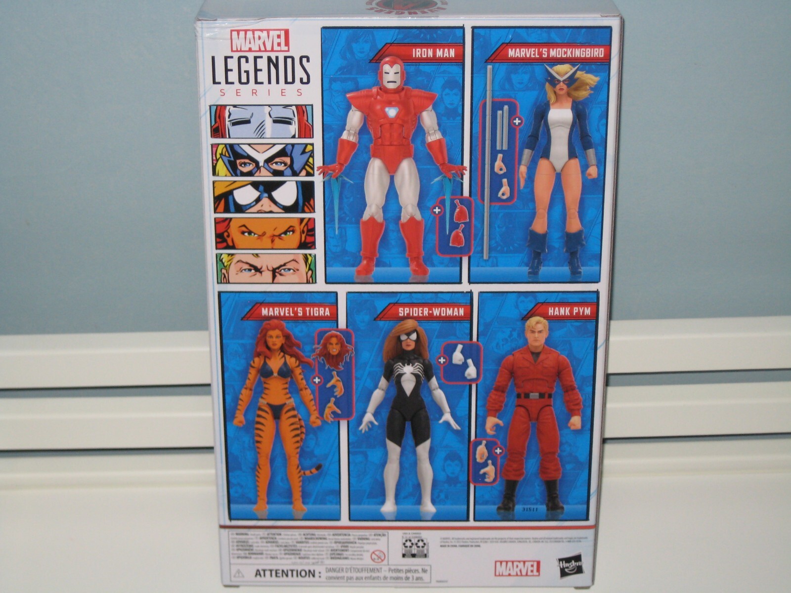 MARVEL LEGENDS 60 YEARS : 6″ 5 PACK WEST COAST AVENGERS – TIGRA/ MOCKINGBIRD