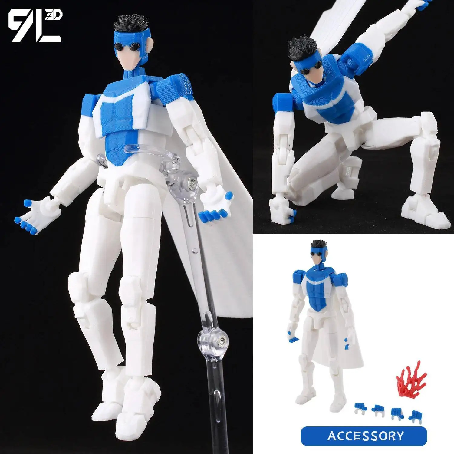 9L3D Lucky 13 Invincible Mark 1/12 Multi-Jointed Action Figure NEW