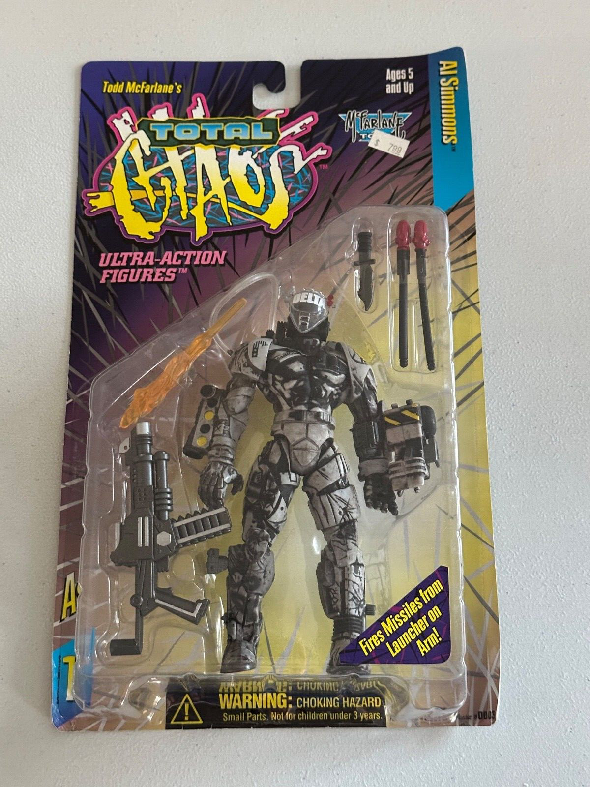 McFarlane Toys Total Chaos Series 1 Al Simmons action figure 1996 BRAND NEW