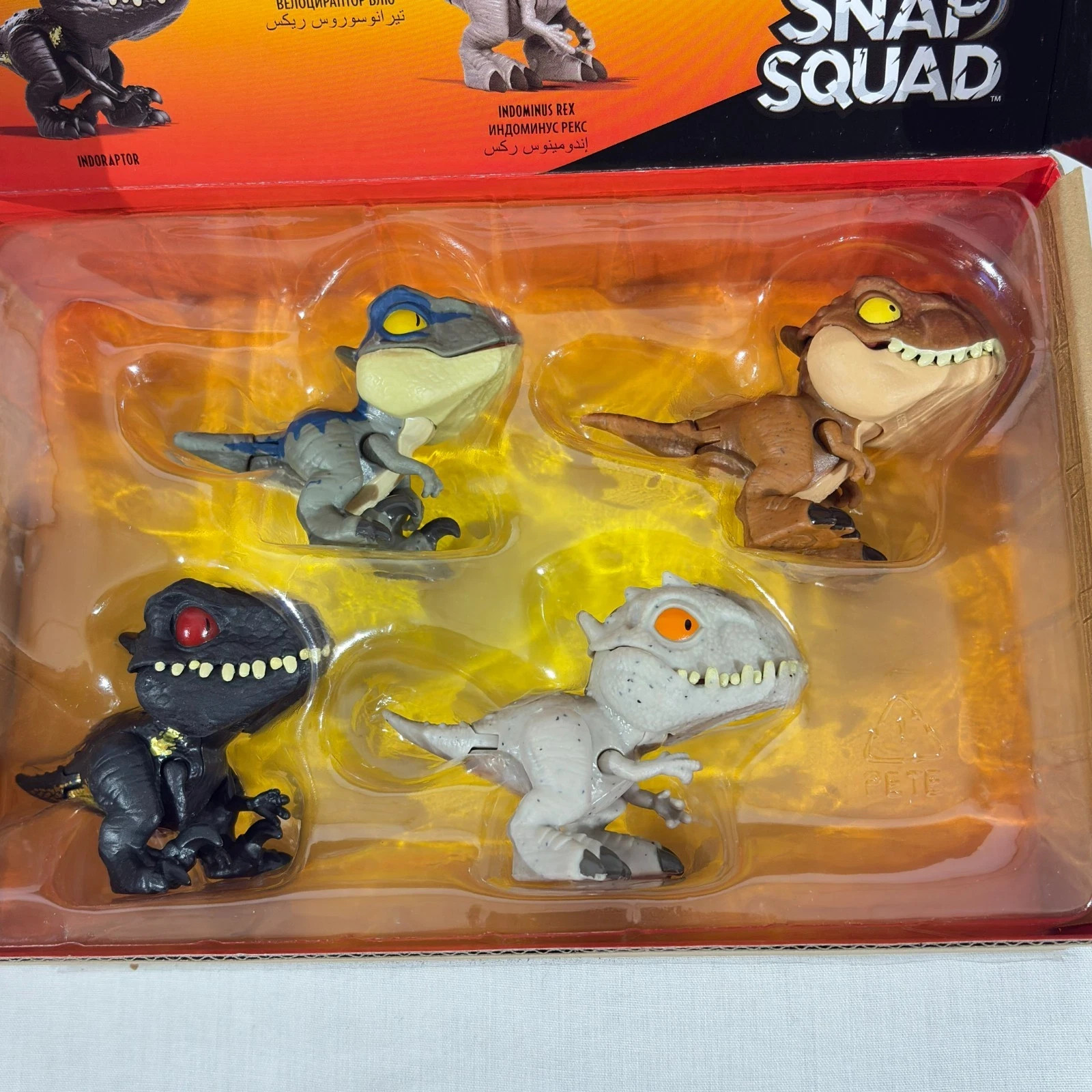 NEW MATTEL Jurassic World Snap Squad Pack Wave 1 (Set of 4) Toys COMES IN BOX