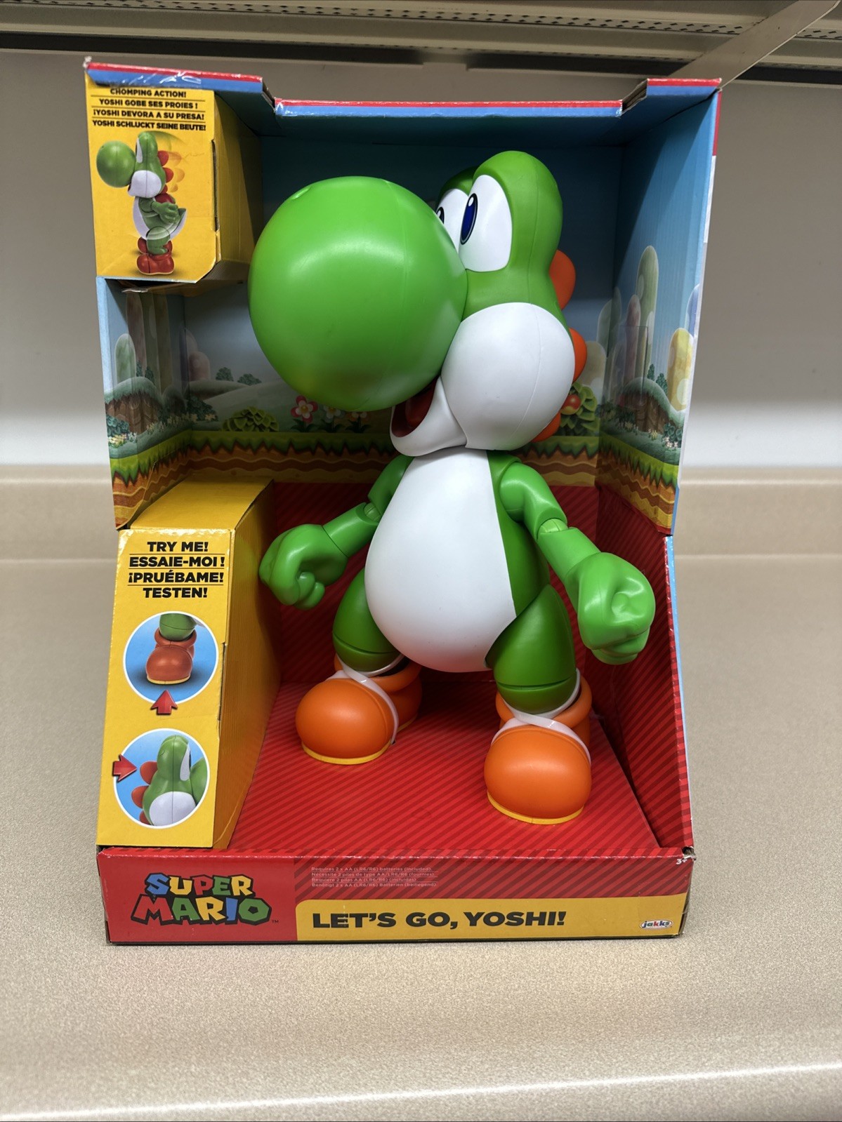 Super Mario Let’s Go Yoshi 12″ Tall Interactive Action Figure Galaxy