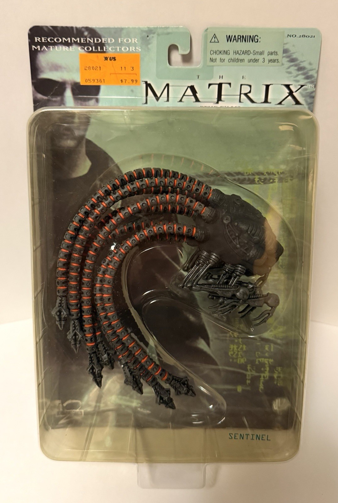 N2 Toys The Matrix Sentinel Action Figure Boxed Vintage 2000