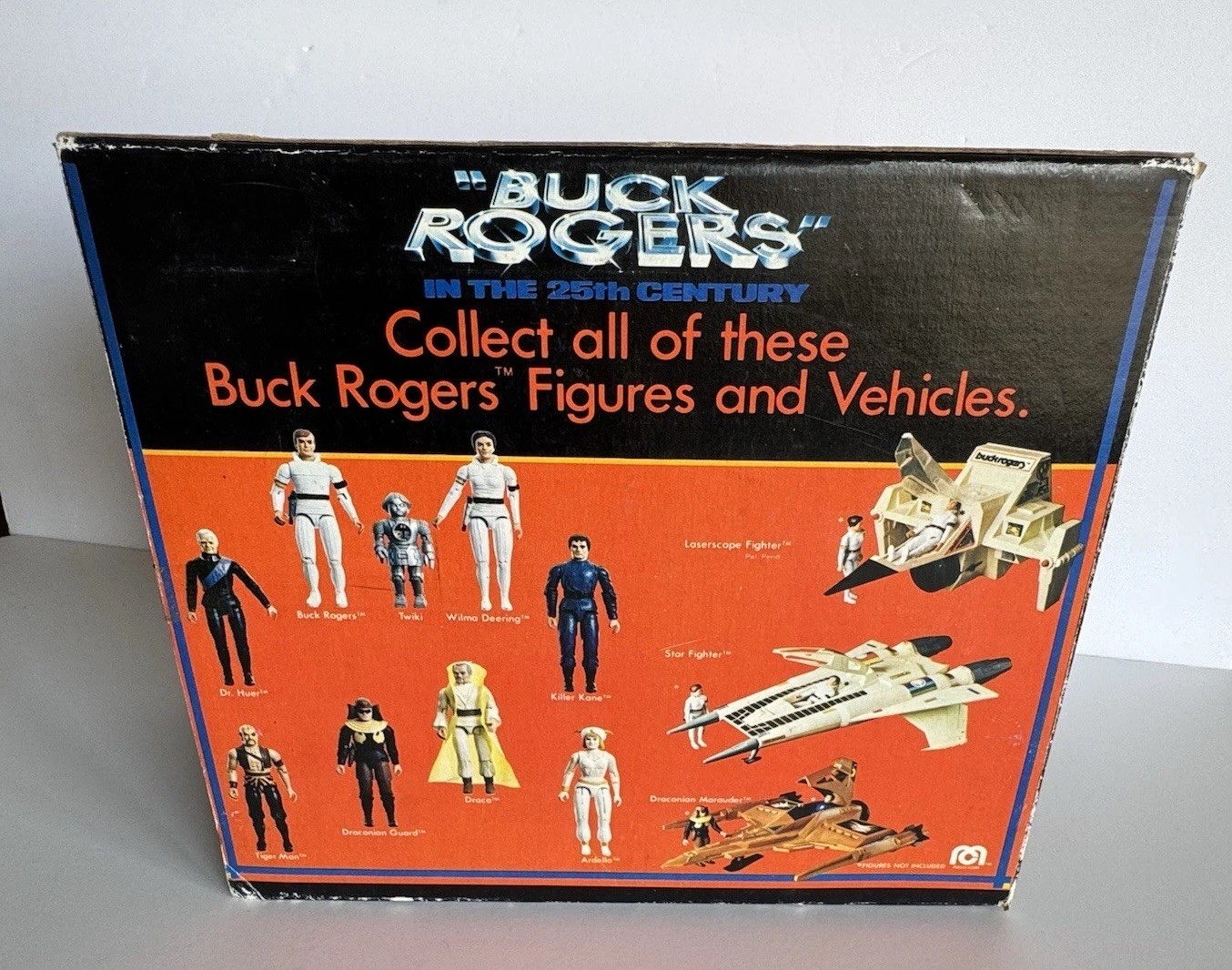 Vintage 1979 Mego Buck Rogers Laserscope Fighter In Open Box Complete White!