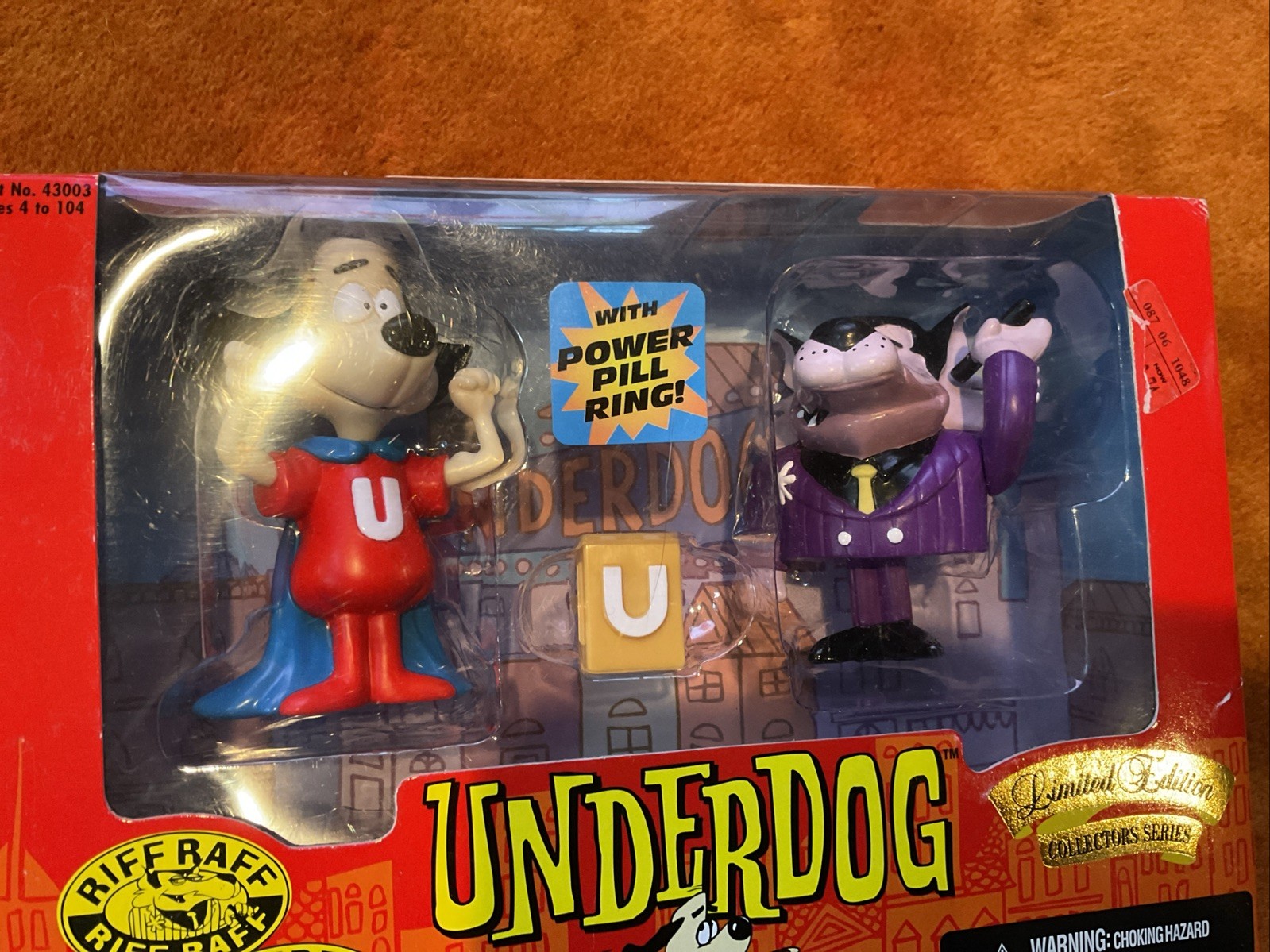 Underdog and Riff Raff Limited Edition Collectible Figure New in Box 1998