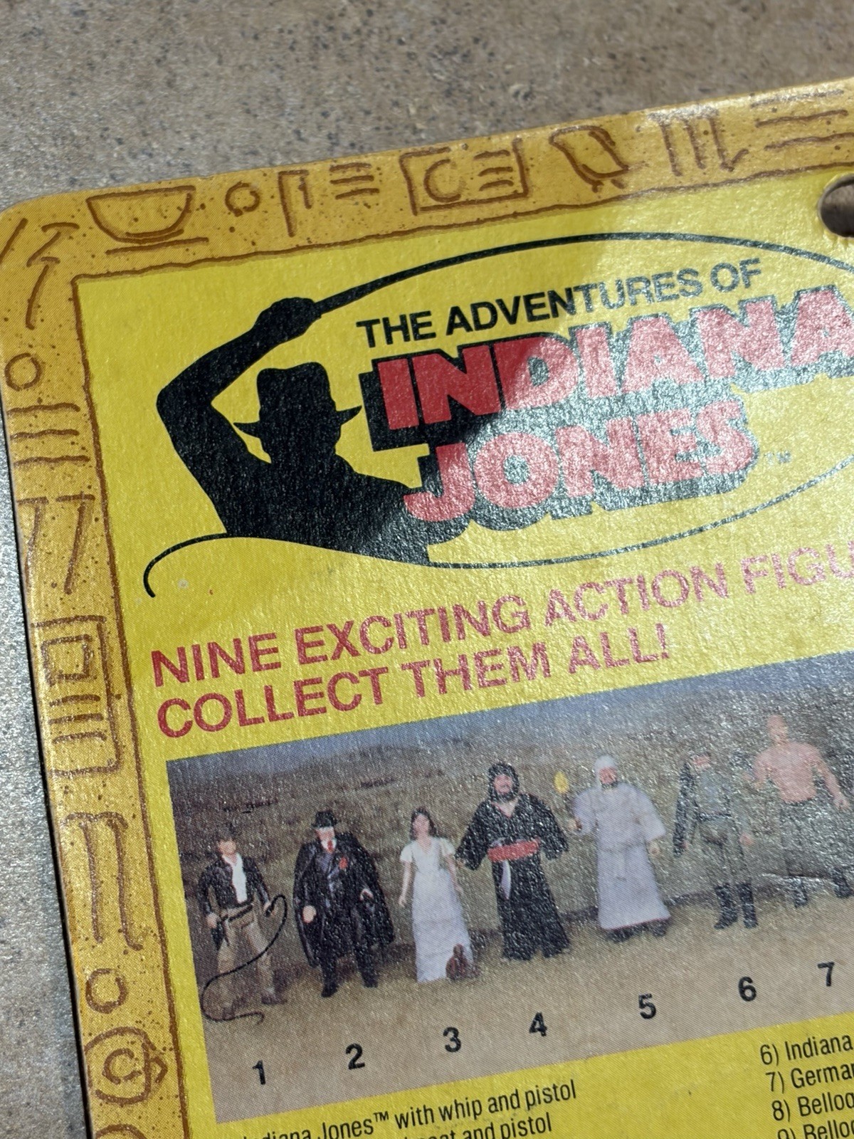 VINTAGE 1982 KENNER INDIANA JONES GERMAN MECHANIC SEALED MOC