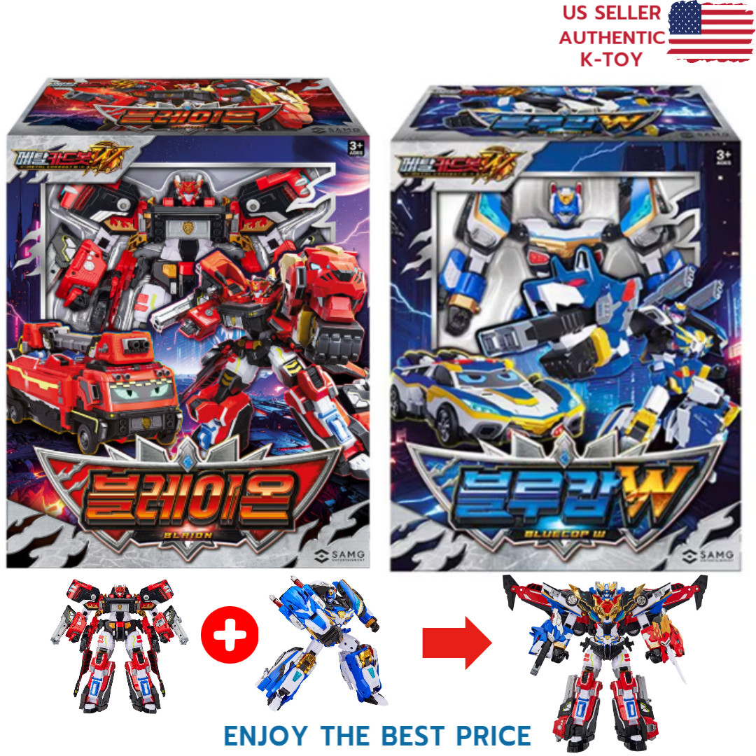 Metal Cardbot W BLAION & BLUE COP W Grand Blue Leon Transforming Robot set 2025
