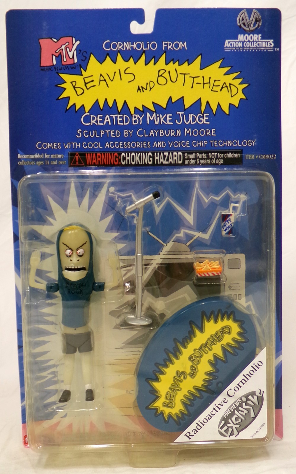 Moore 1998 Radioactive Cornholio from MTV’s Beavis and Butt-Head 5.5″ Figure New