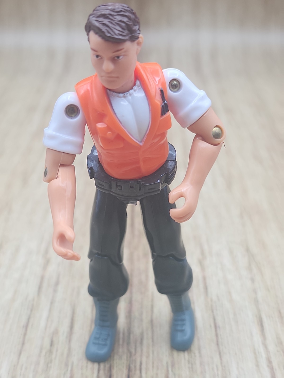 2007 Bass Pro Shops Kayaker Action Figure Imagination Adventure Orange Vest 4″h