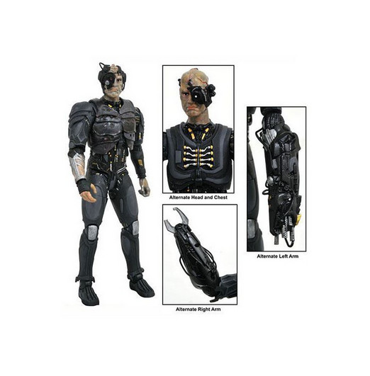 Diamond Select Toys Star Trek The Next Generation 7” Borg Action Figure Complete