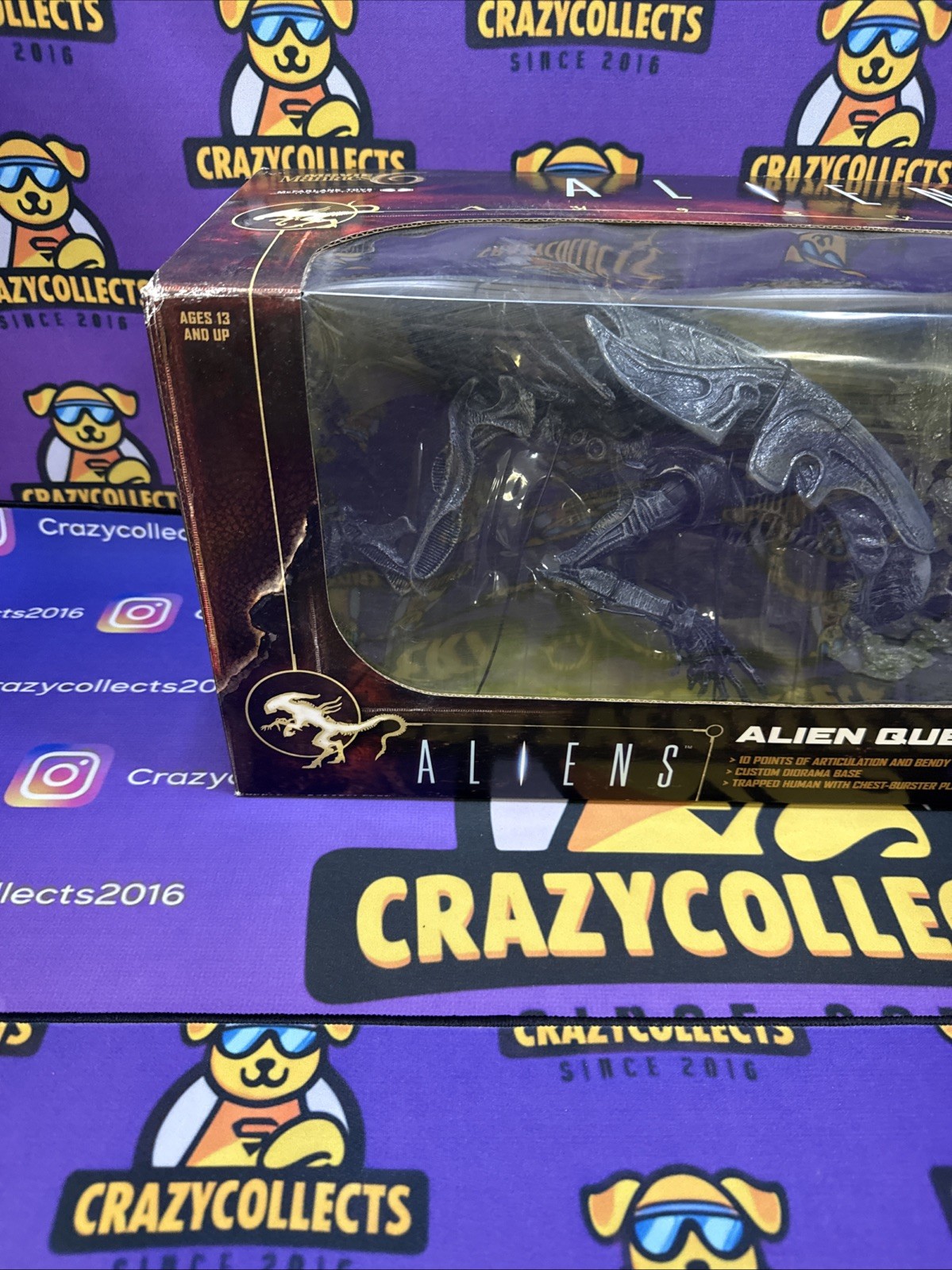 McFarlane Toys Movie Maniacs 6 Alien Queen Deluxe Action Figure ~2003 Rare Z6