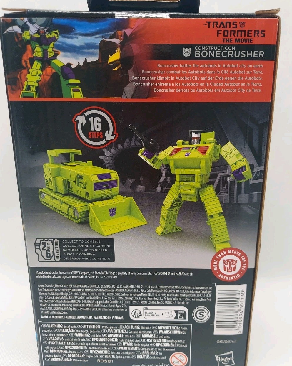 Transformers Studio Series 86 Bonecrusher Constructicon Devastator Deluxe