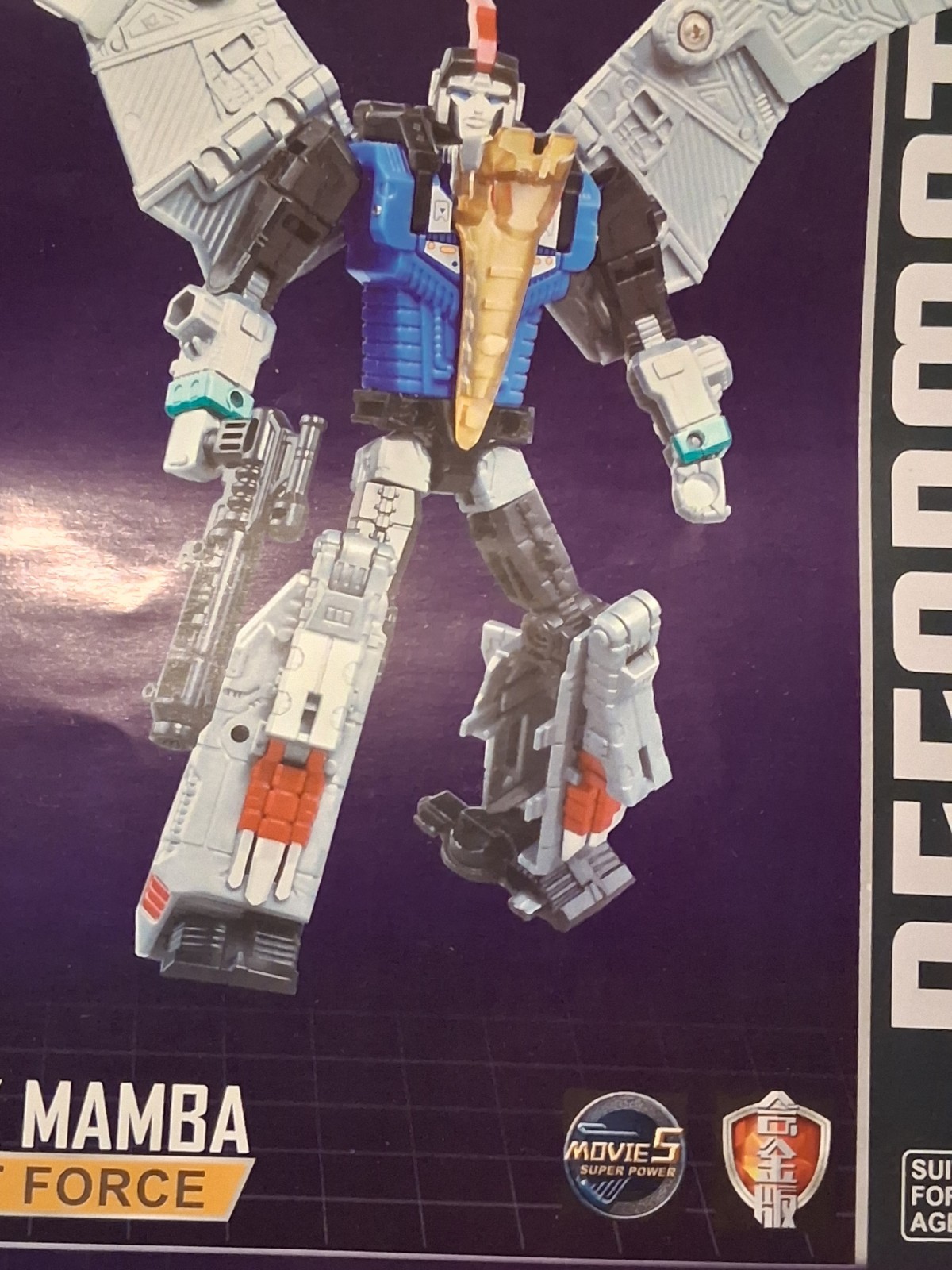 Transformers Black Mambo Dino Robot Force