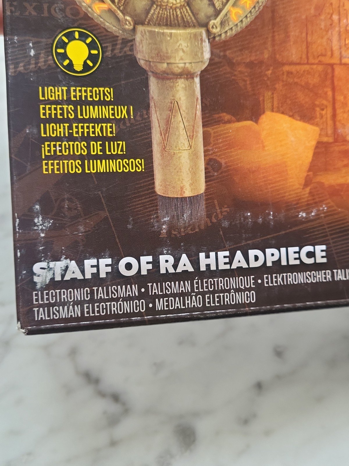 Indiana Jones Adventure Series Staff of Ra Headpiece Electronic New Damaged Box