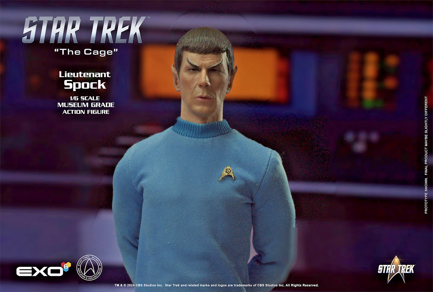 EXO-6 1/6 Star Trek Lt. Spock Leonard Nimoy “The Cage” Action Figure NEW SEALED