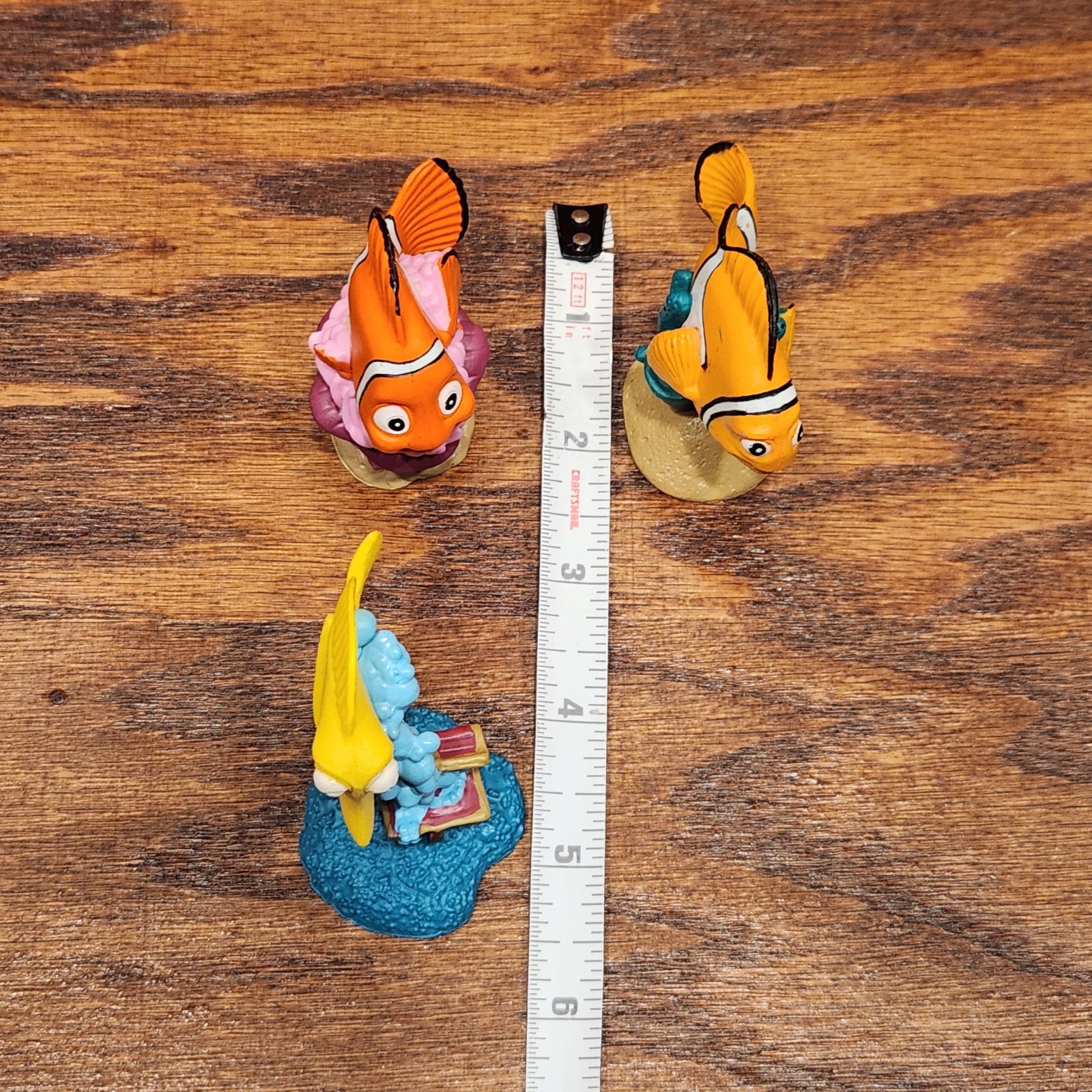 Disney Pixar Finding Nemo PVC & Plastic Figure Cake Toppers Lot of 7 Toys Set