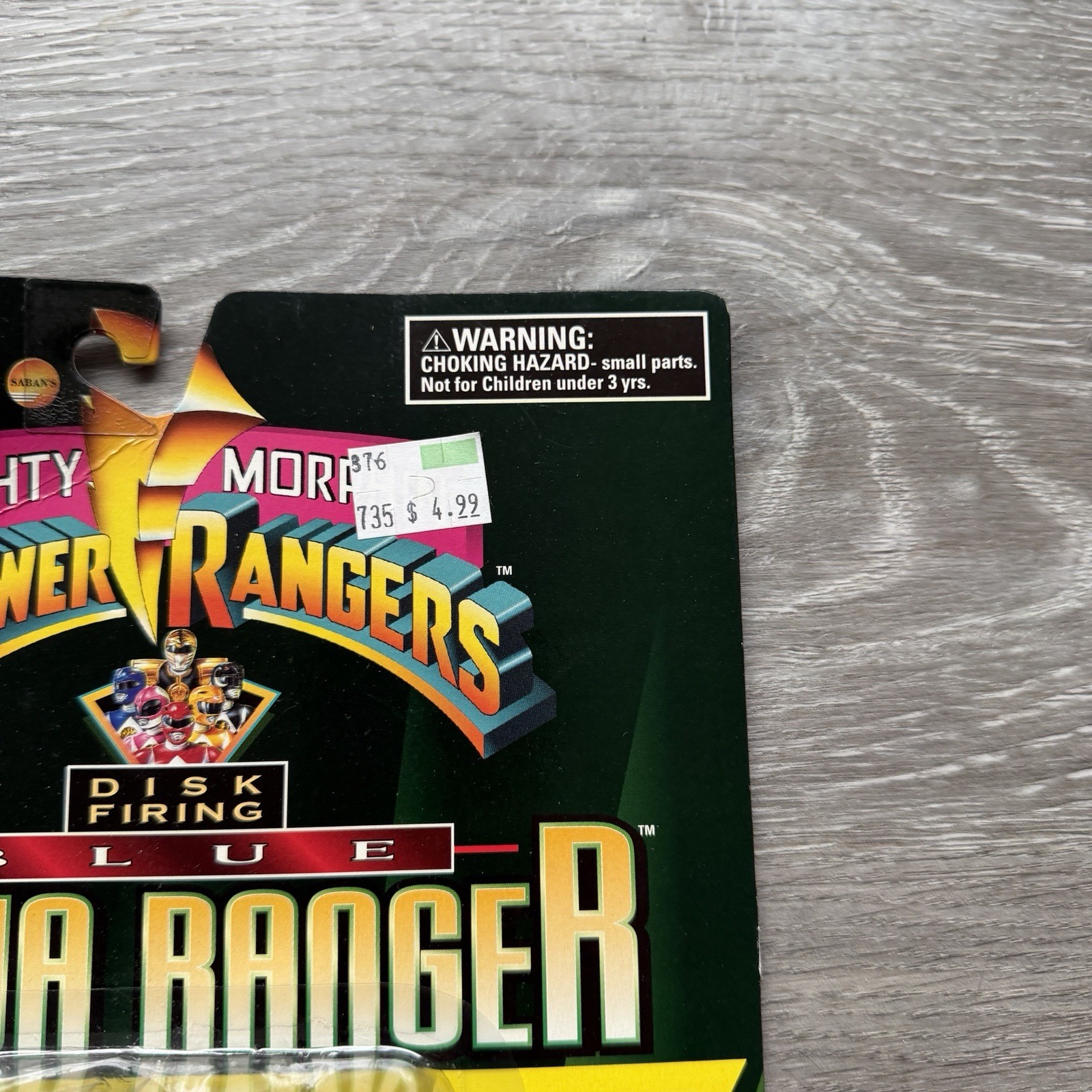 1995 Bandai Mighty Morphin Power Rangers Blue Ninja Disk Ranger Original