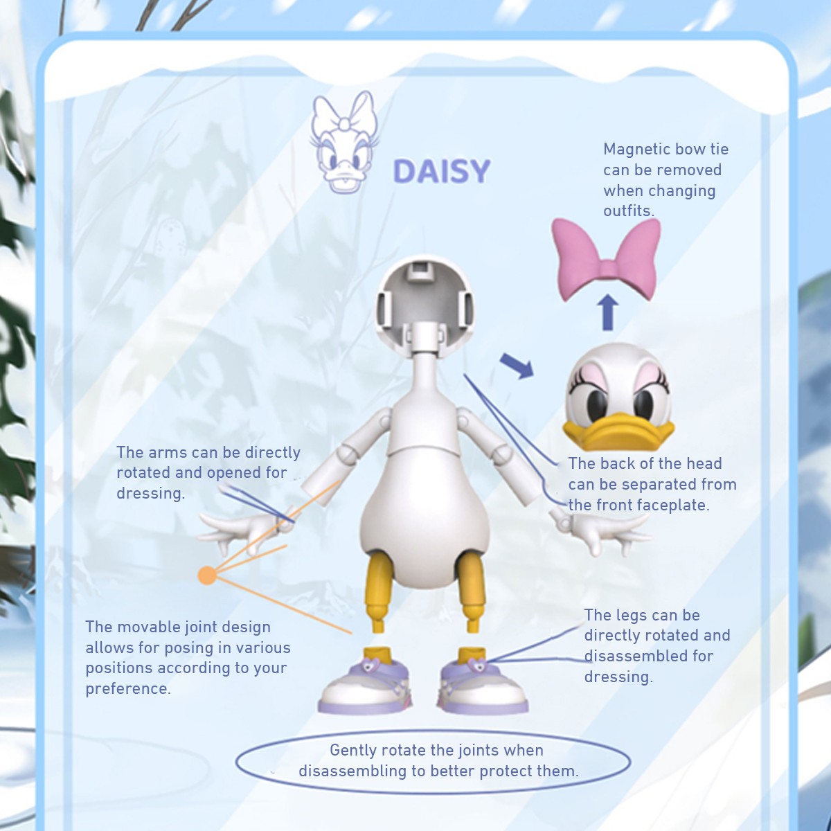 HIPLAY Morstorm Disney : Mickey/ Daisy/ Goofy/ Minnie/ Donald Duck Action Figure
