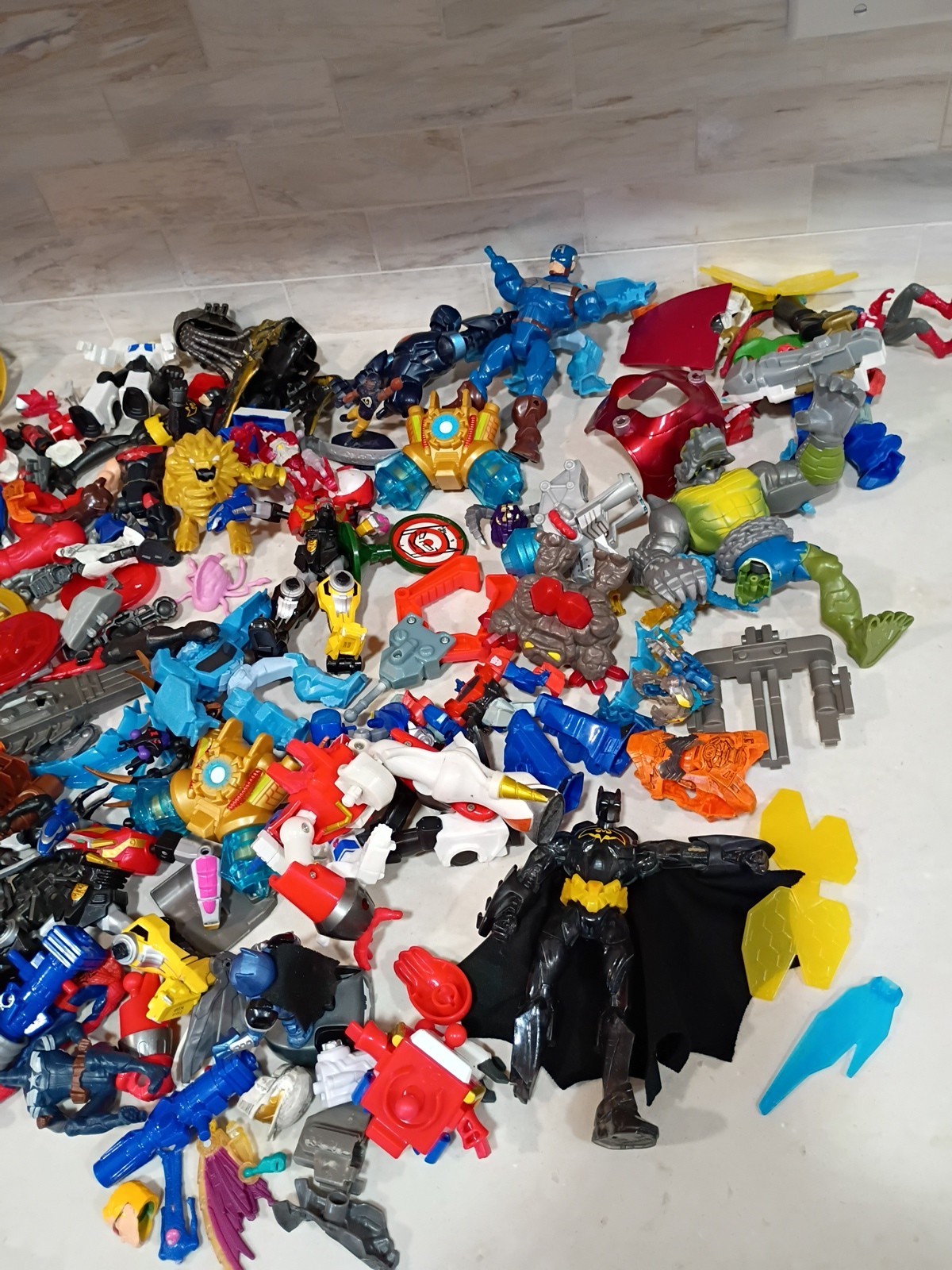Lot Of Mixed Branded Action Figures And Accessories 6 Lbs Total