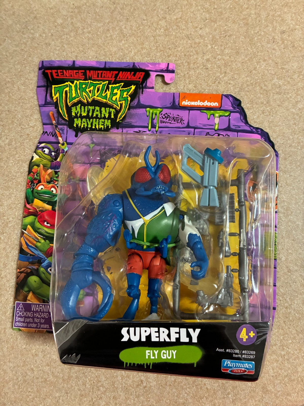 TMNT Teenage Mutant Ninja Turtles Mayhem SUPER FLY 4″ Action Figure NEW