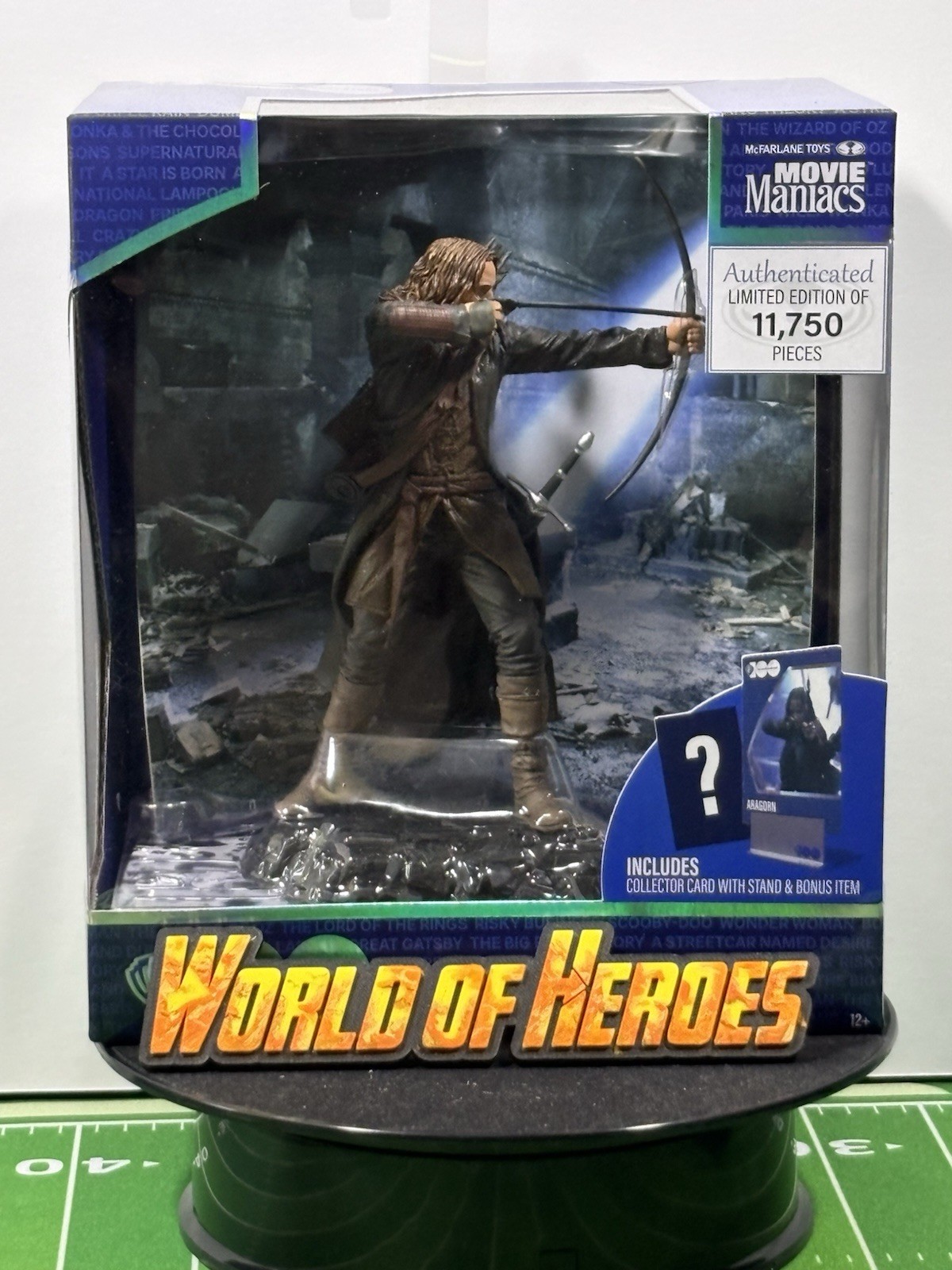 MCFARLANE MOVIE MANIACS ARAGORN LORD OF THE RINGS POSED FIGURE LTD 11,750