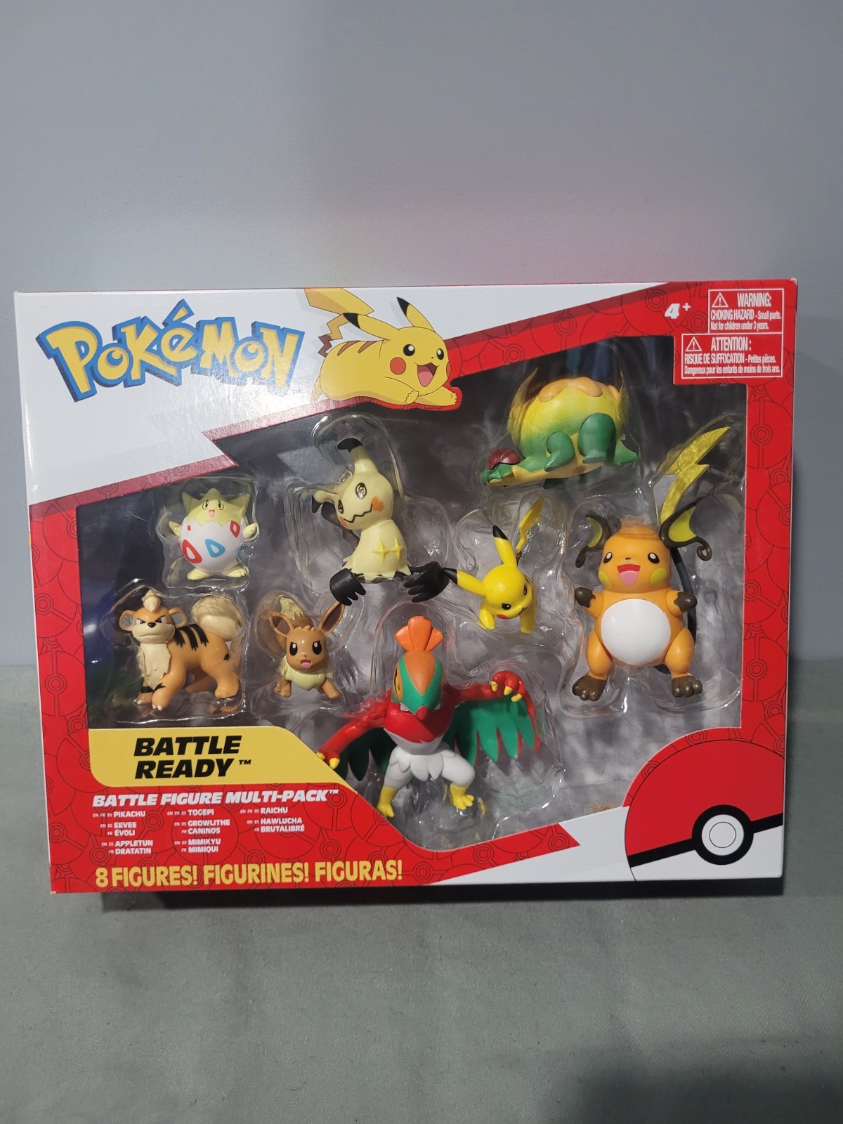 Pokemon Jazwares Battle Figure 8 Figure Multi-Pack (Pikachu, Hawlucha, & More)
