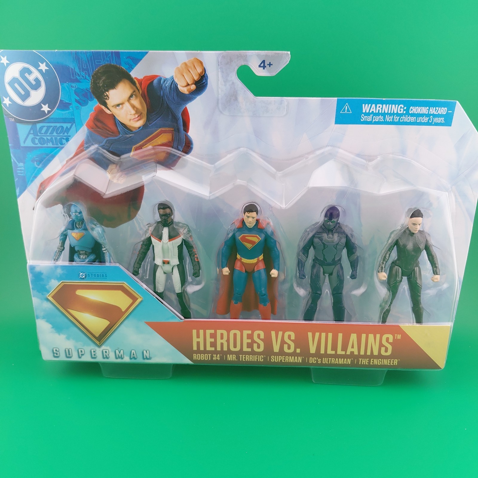 DC Spin Master Superman Heroes vs Villains 3″ Figure 5 Pack Mr Terrific Movie