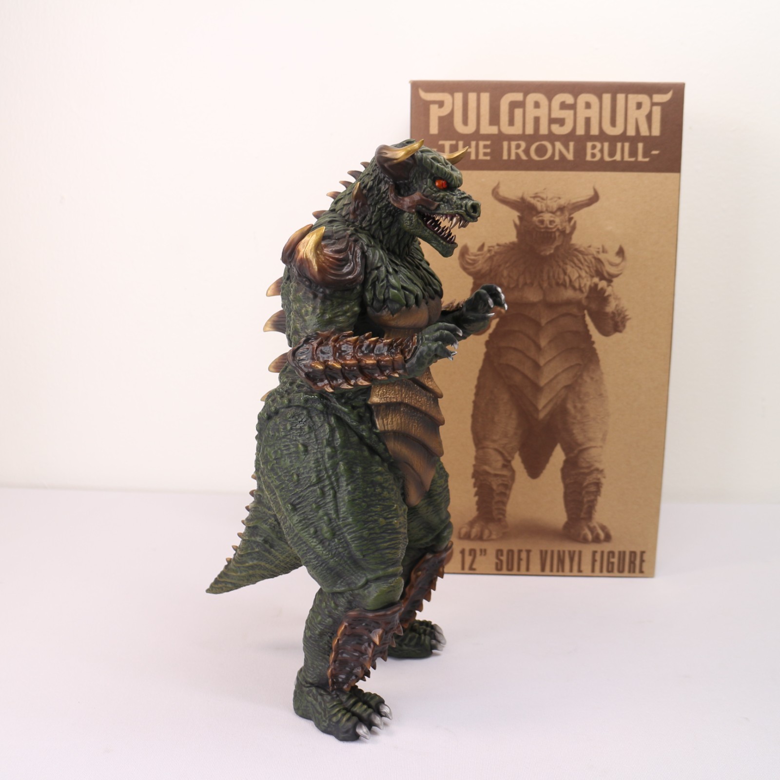 Pulgasauri The Iron Bull Deluxe 12-inch Soft Vinyl Figure Open Box Mondo Tees