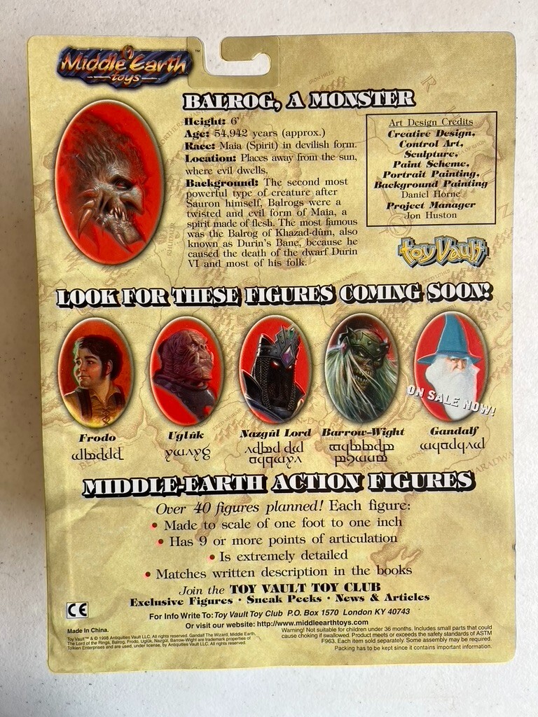 Forest Balrog 1998 Lord of the Rings Middle Earth Toys ME008