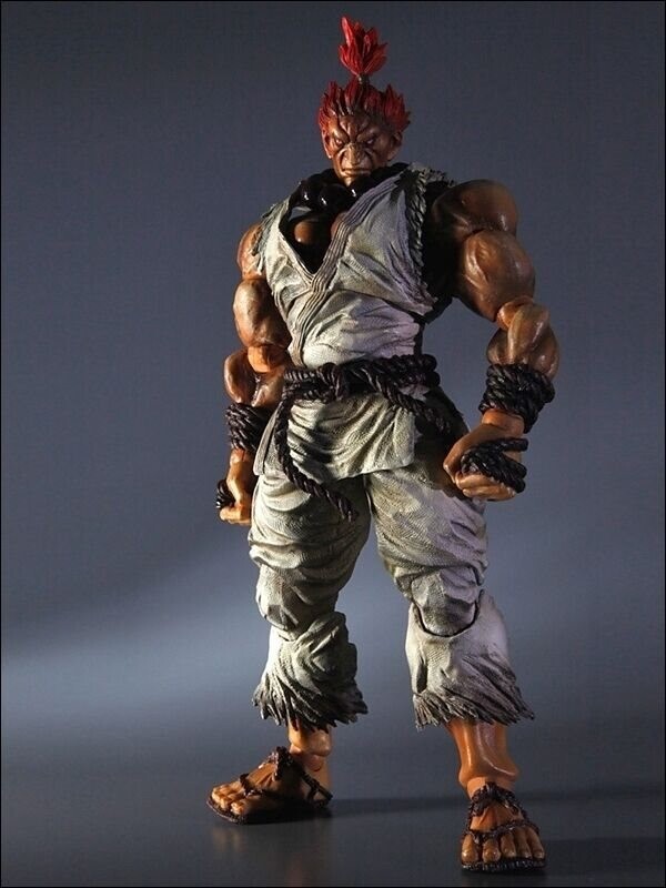 Square Enix Street Fighter Akuma (White) Play Arts Action Figure