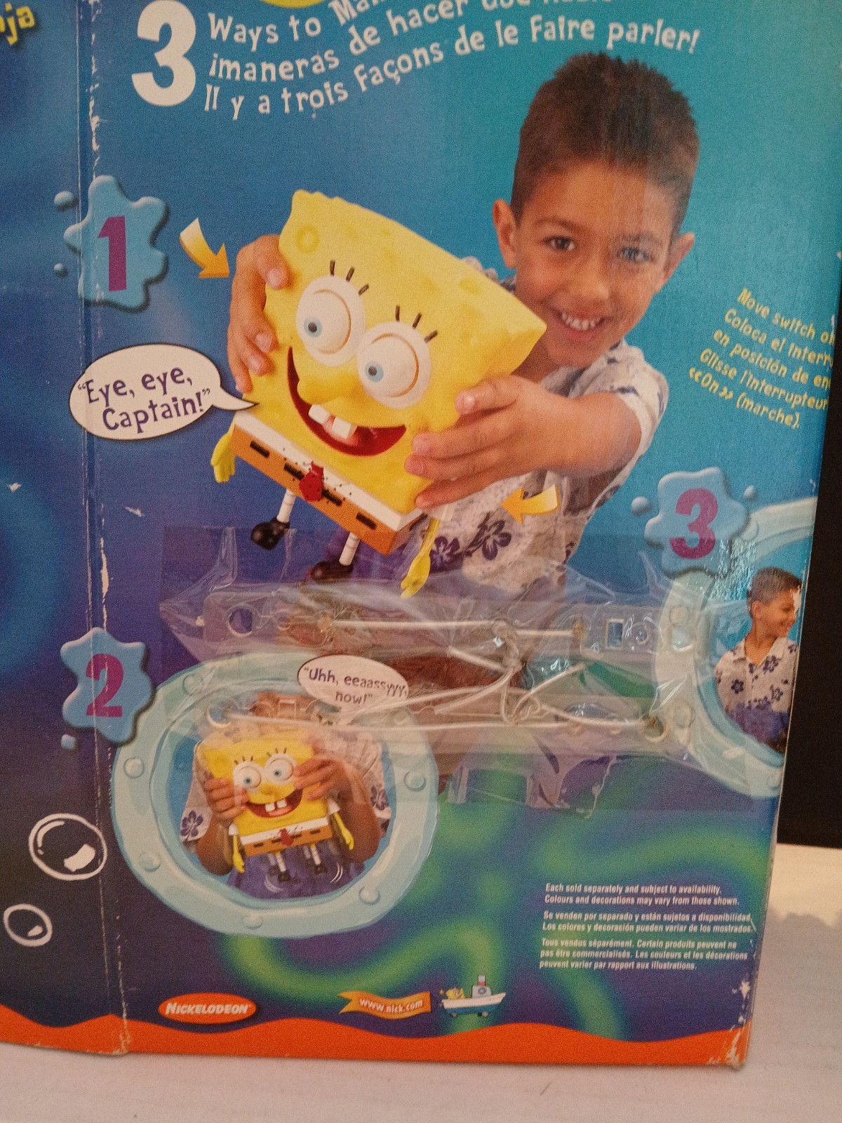 VTG SpongeBob SquarePants Eye-Poppin’ Squeeze Me Talking Toy Figure 2002