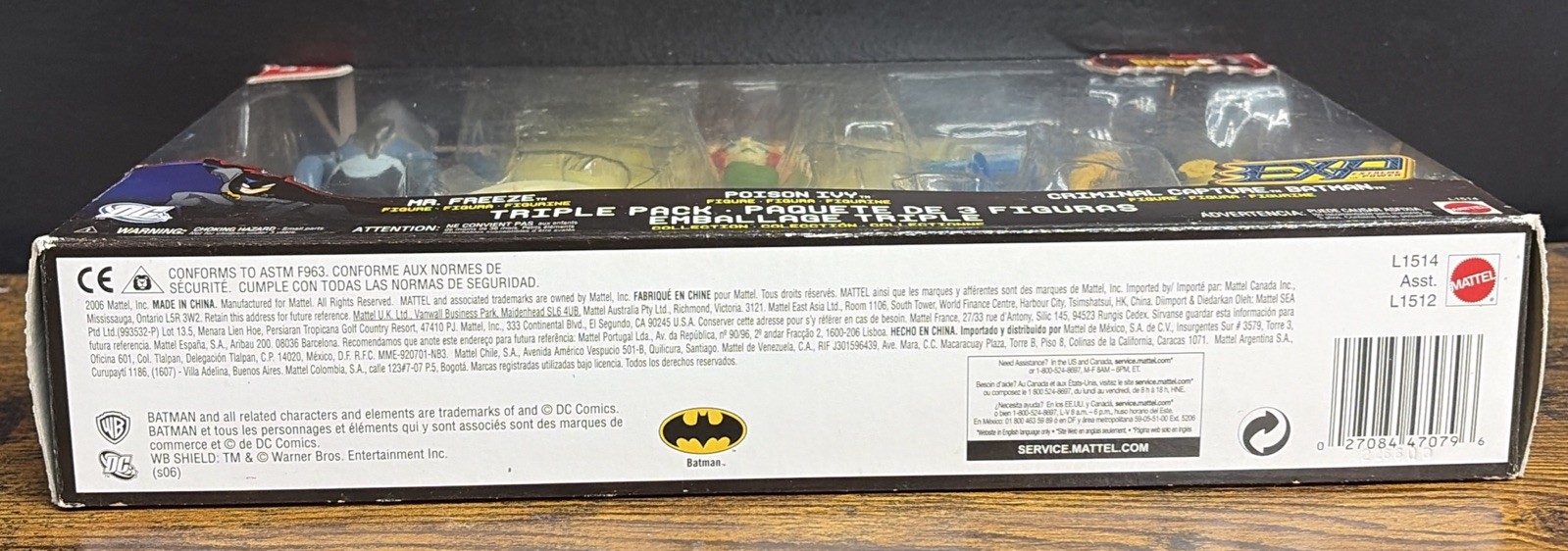 The Batman Triple Pack EXP Mr Freeze Poison Ivy Criminal Capture Batman DC 2006
