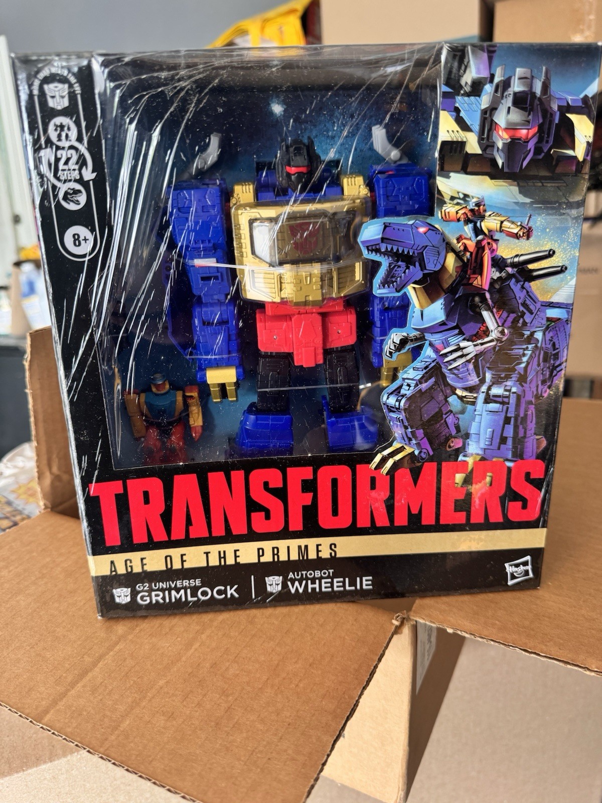 Transformers Age of the Primes G2 Grimlock Wheelie Leader Class Hasbro