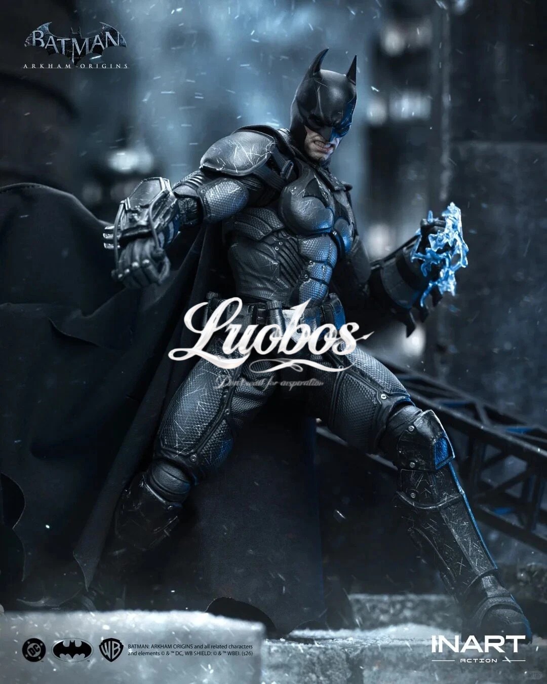 INART G0007 1/12 Arkham Batman (Battle Damaged Version) Action Figure In Stock