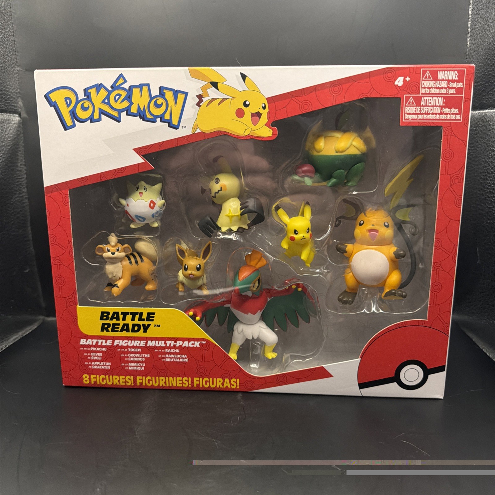 Pokemon Battle Figure 8 Pack Pikachu Eevee Mimikyu Raichu Togepi Set BRAND NEW