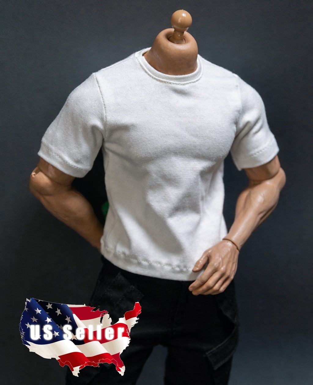 1/6 T-Shirt Top For 12″ Male Figure TBLeague Muscular M33 M34 M35 AT027 Worldbox