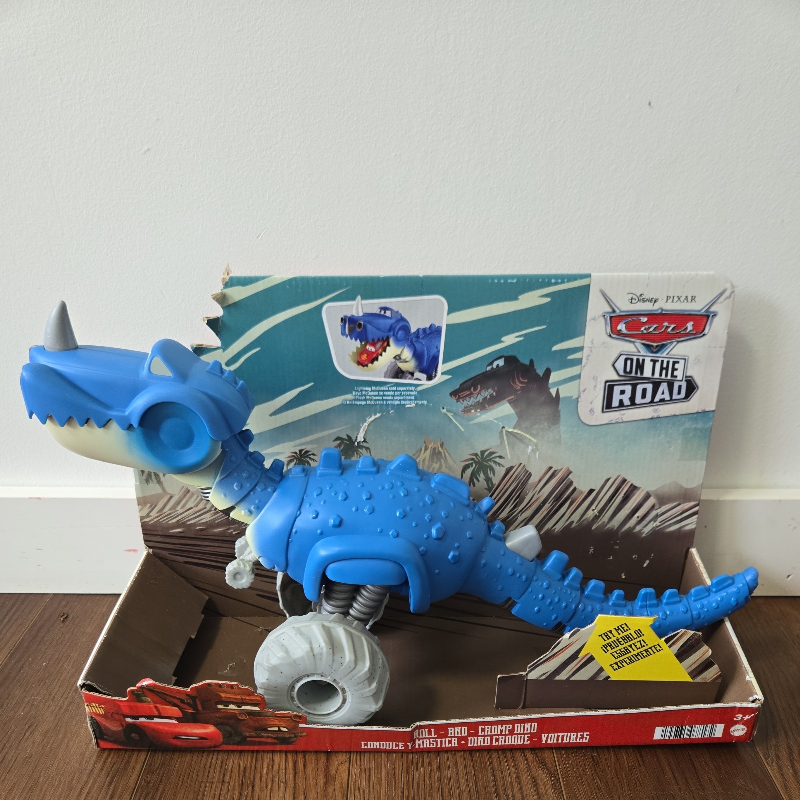 Disney Pixar Cars On The Road Roll & Chomp Dino NEW IN BOX