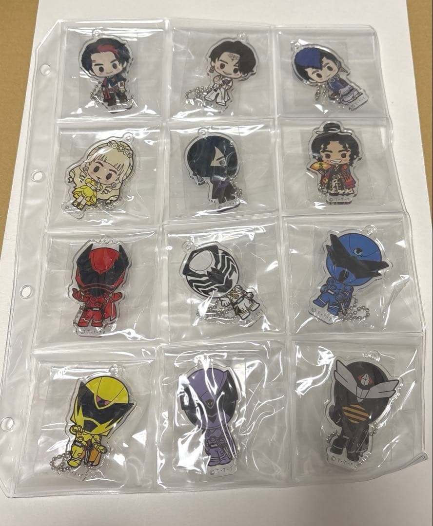 King-Ohger Acrylic Keychain Full Set of 12 Types Used Japan Toei Old
