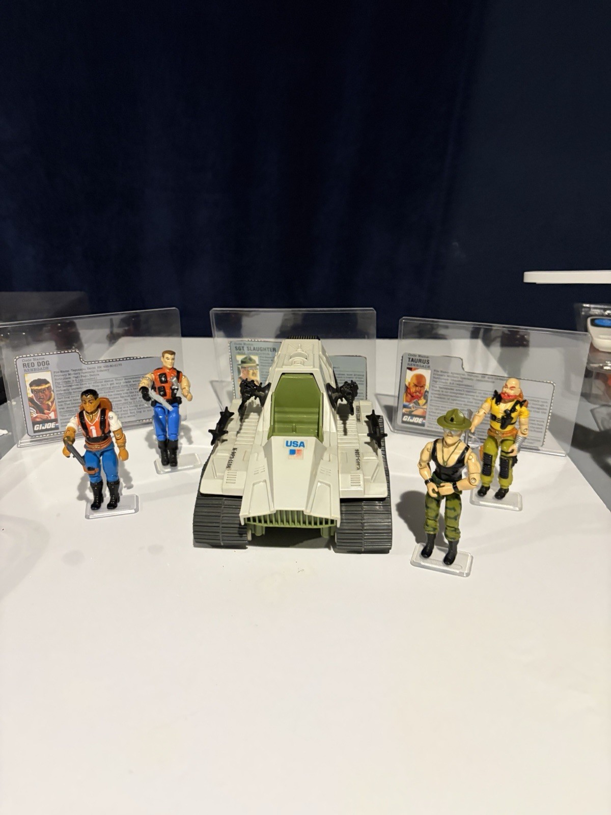 gi joe sgt slaughter 1986 With Triple T Tank And Renegades
