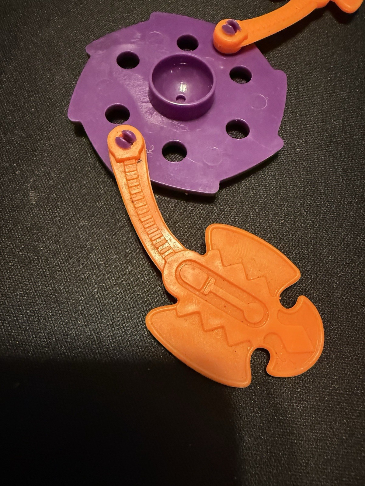 Vintage MOTU Twistoid Spinning Base & Blades 1986 Weapon Accessory Parts Whipper