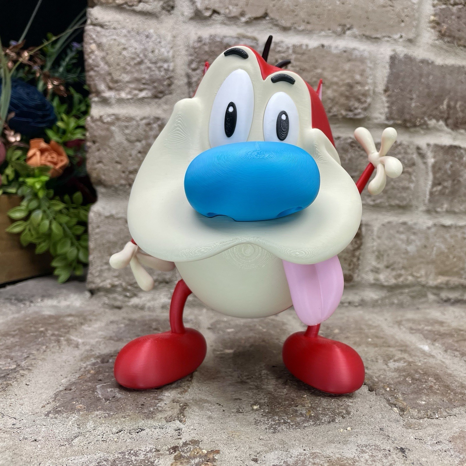 REN & Stimpy 3D Printed Toy Figures 90s Retro Cartoon TV Show Fun Nostalgia Gift