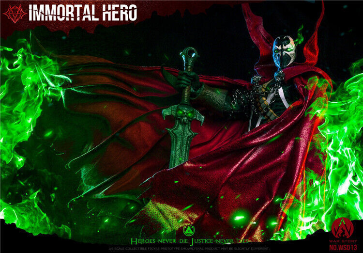 New WAR STORY WS013 1/6 Male Spawn Immortal Hero Model For 12”Action Figure Toy