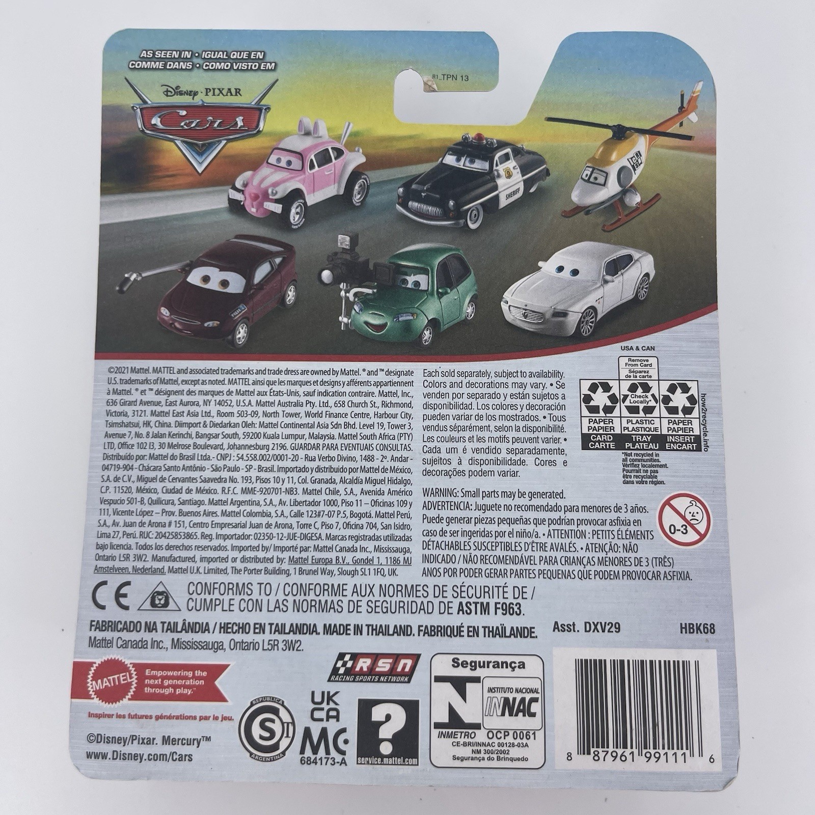 Mattel Disney PIXAR Cars Sheriff Metal Series