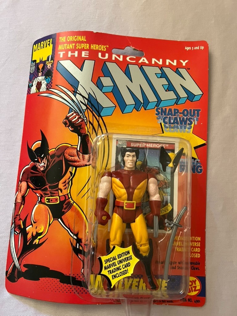 Vintage 1989-1990s Toy Biz Marvel & DC Super Heroes Action Figures Lot of 14