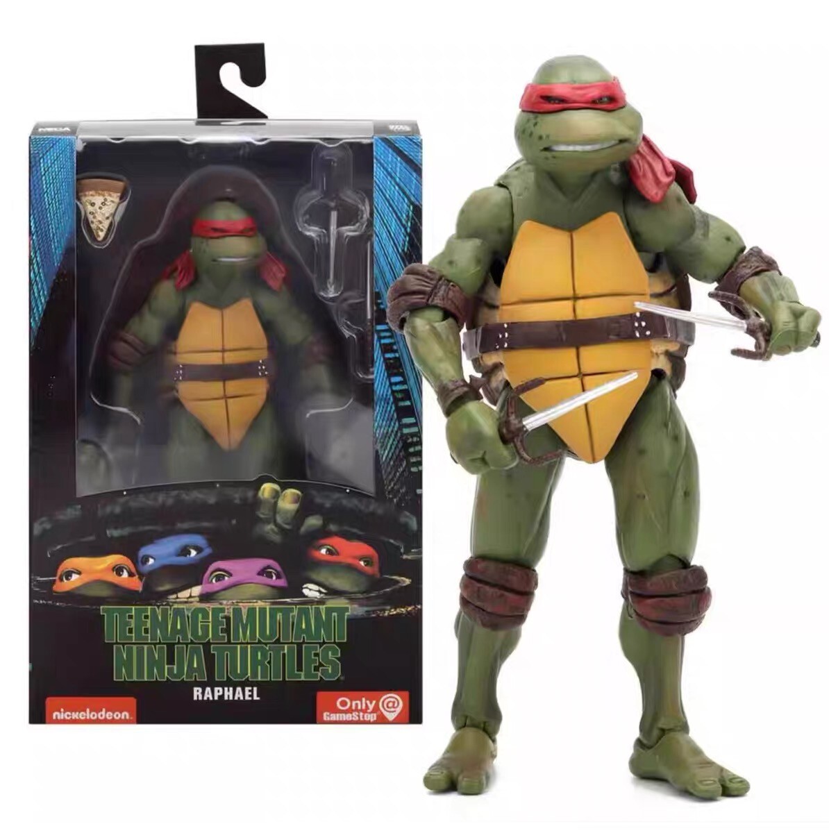 7″ NECA Ninja Turtles 1990 Movie TMNT Teenage Movable Toys Mutant Action Figure-