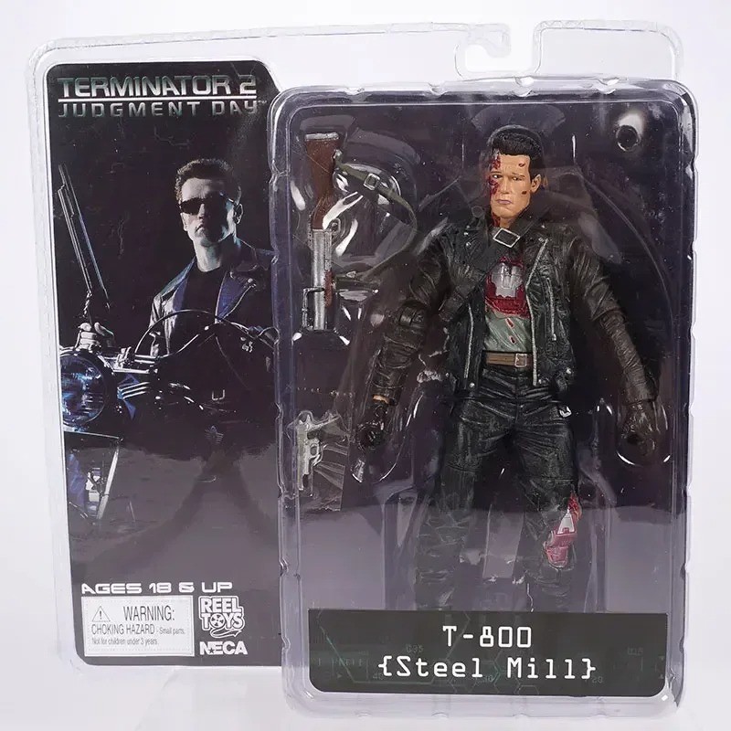NECA The Terminator T-800 T-1000 Endoskeleton 18cm PVC Action Figure Collectible