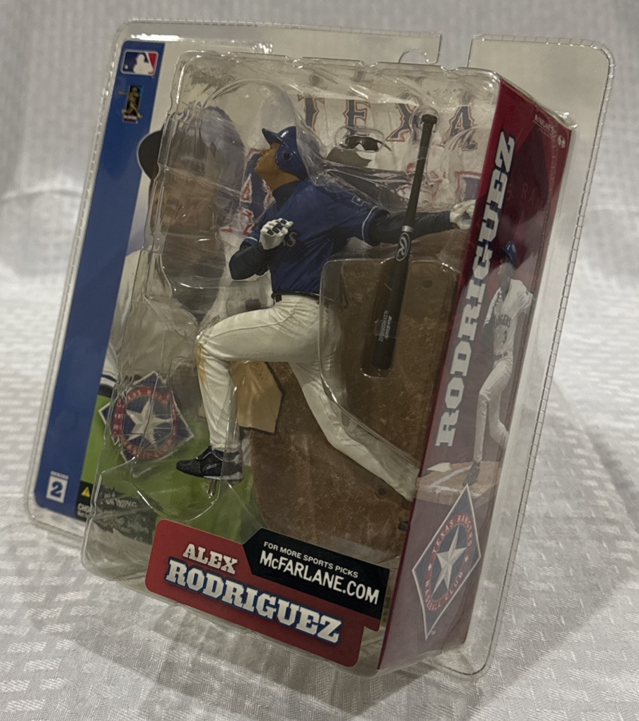 McFarlane MLB Series 2 Alex Rodriguez Rangers Blue Jersey Variant W/Sunglasses