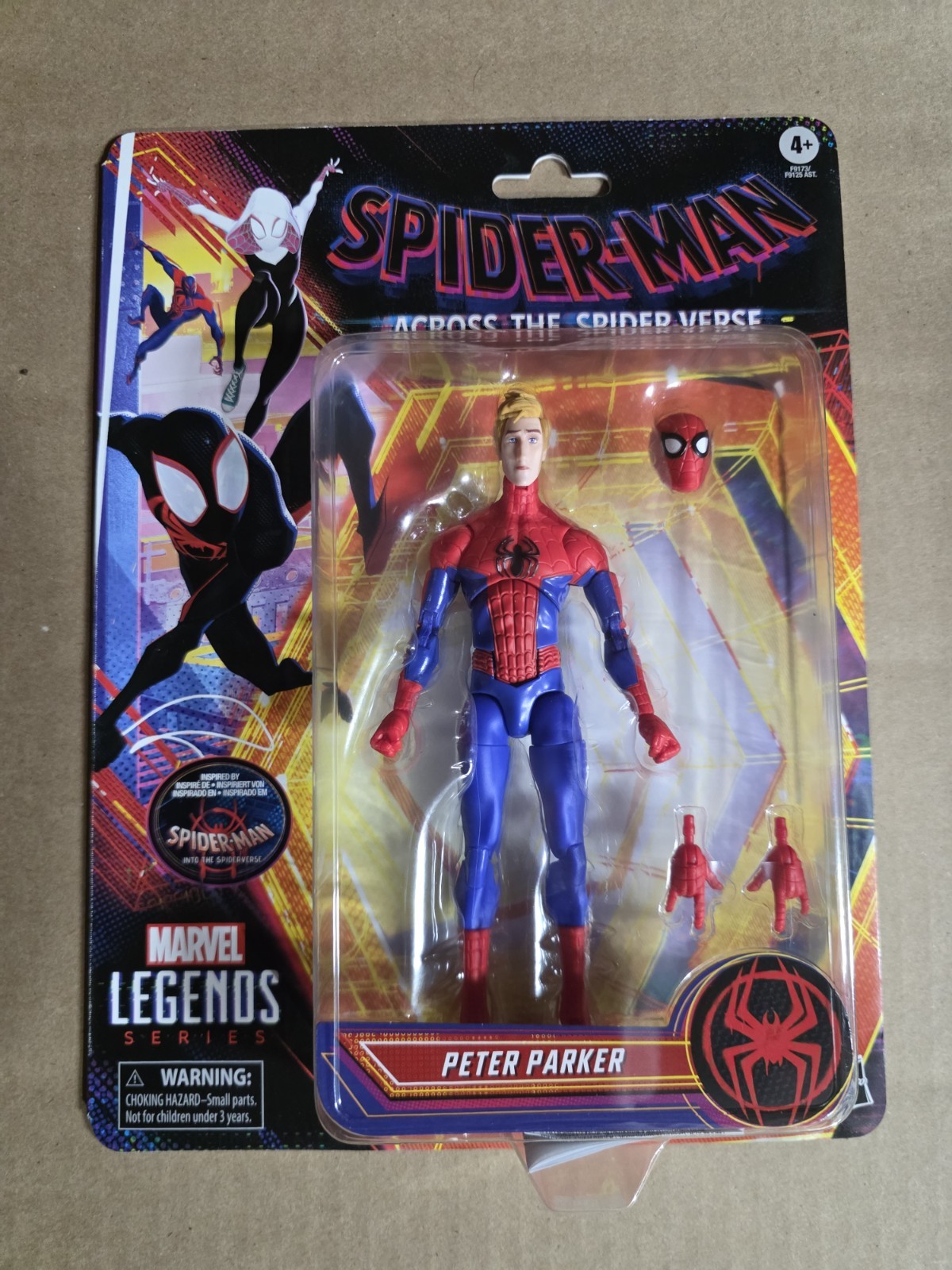 Marvel Legends Peter Parker Spider-Man: Into The Spider-Verse 6” Figure Across