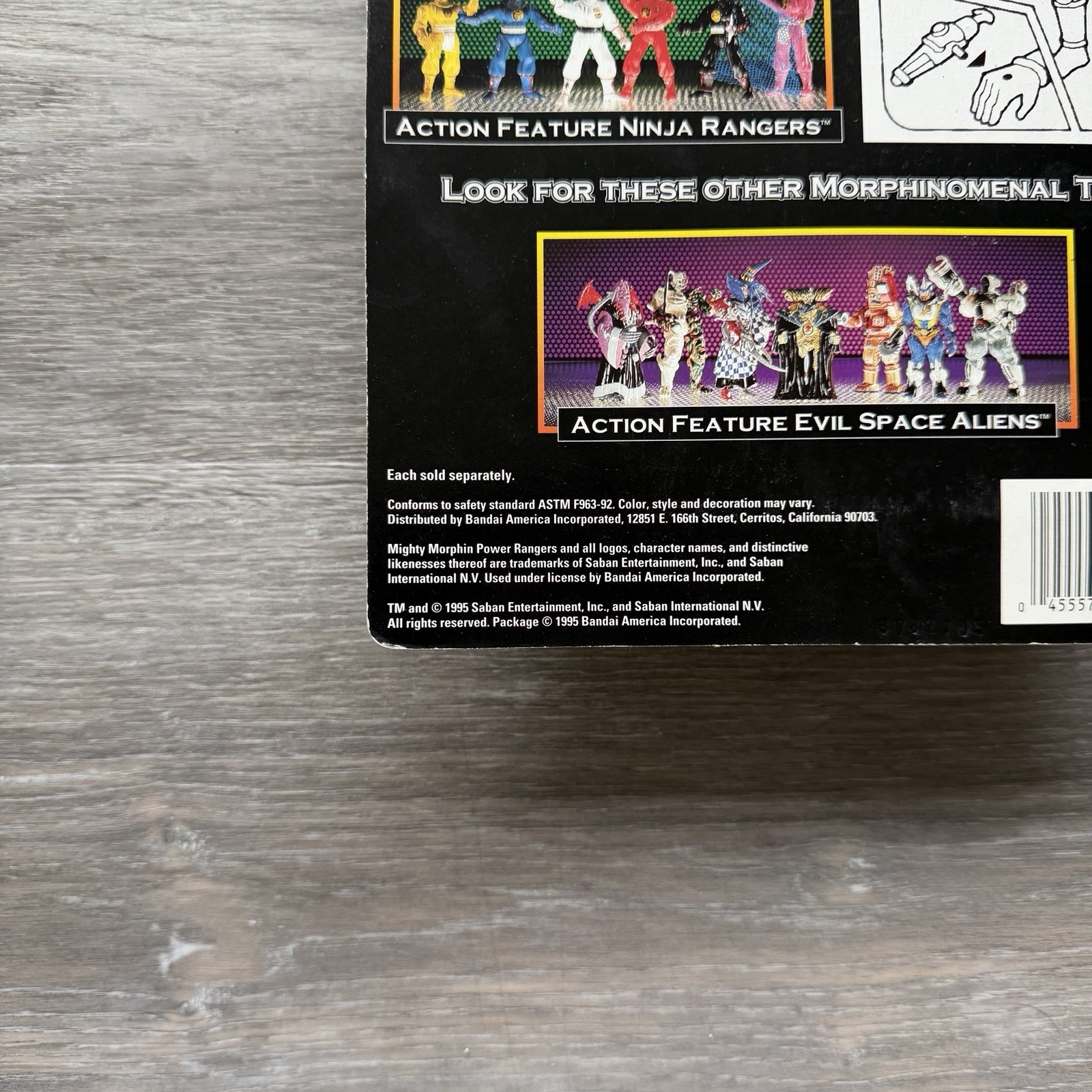 1995 Bandai Mighty Morphin Power Rangers Blue Ninja Disk Ranger Original